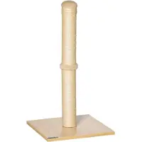 PawHut Colonne à griffer Arbre à chat Tronc à griffer avec balle 60 cm Panneau de particules Sisal