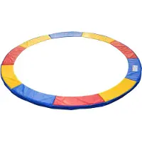 HOMCOM couverture de bord pour trampoline Ø 244 cm filet de sécurité coloré bâche étanche échelle 8ft 10ft 12ft 15ft