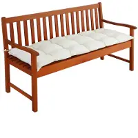 Detex Coussin pour banc crème assise banc de jardin