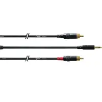 Cordial Cable Y Bretelle Minijack/2 RCA Longs 3 M