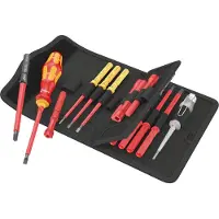 Wera 05006613001 18 Pièces Kraftform Kompakt VDE 18 Universal 1 Tool Finder Jeu De Clés En Étui