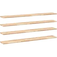 vidaXL Étagères flottantes 4 pcs 120x20x2 cm acacia massif non traité