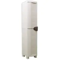 Big Buy Cooking Armoire Plastiken, intérieur et extérieur, métal, blanc, forme rectangulaire