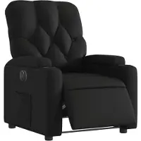 vidaXL Fauteuil relax électrique noir similicuir