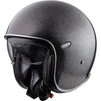 Premier Vintage Glitter, casque à jet ,Noir/Argent ,L