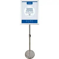 Europel Panneau d'information ECONOMY + cadre d'affichage, DIN A3, argent Cadre en aluminium anodisé, (A3)