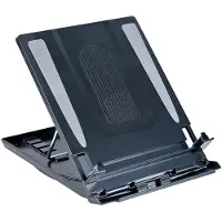 Desq Ordinateur portable Standard Rotatif + Doc.houder 30.2 X 24 X2.9 cm (1503), Support pour notebook, Noir