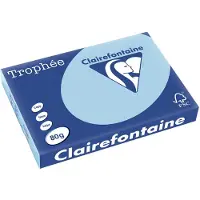 Clairefontaine Papier multifonctions Troph'e, A3, 80 g/qm, bleu glacier (A3, 500 feuilles, 80 g/m²)