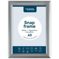 Europel Cadre photo européen A5 25 mm argent