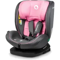 Lionelo Bastiaan i-Size Siège-auto de la naissance à 12 ans, de 0 kg à 36 kg, i-Size, Isofix + Top Tether - Noir Gris