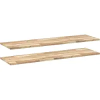 vidaXL Étagères flottantes 2 pcs 120x40x2 cm acacia massif non traité