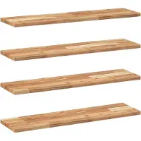 vidaXL Étagères flottantes 4 pcs 80x20x2 cm acacia massif à l'huile
