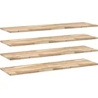 vidaXL Étagères flottantes 4 pcs 160x40x2 cm acacia massif non traité