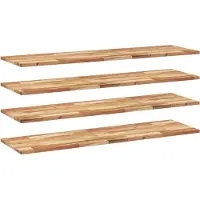 vidaXL Étagères flottantes 4 pcs 160x40x2 cm acacia massif à l'huile