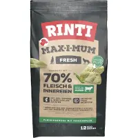 Rinti MAX-I-MUM Rumen avec le rumen 12 kg + Kennerfleisch Rumen avec nourriture humide pour le rumen 3x400 g