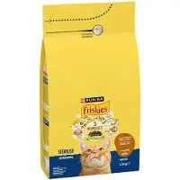 Friskies PURINA Sterilised dinde, poulet, légumes pour chat - 3 x 1,5 kg