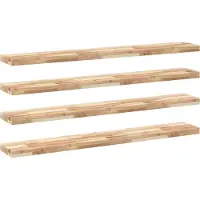 vidaXL Étagères flottantes 4 pcs 160x20x4 cm acacia massif non traité