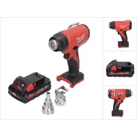 Milwaukee M18 BHG-301 Akku Heissluftgebläse 18 V 470 °C + 1x Akku 3,0 Ah - ohne Ladegerät