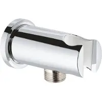 GROHE Coude de raccordement mural RAINSHOWER rosace ronde chrome