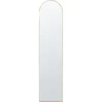 Beliani Miroir sur pied doré BAGNOLET
