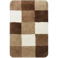 Dutch House Tapis de bain marron Brest 60X90 (90 x 60 cm)