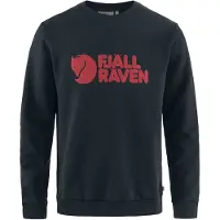 Fjall Raven - Sweat en coton organique - Fjällräven Logo Sweater M Black en Coton - Taille L - Noir