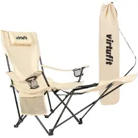 VirtuFit Chaise pliante avec repose-pieds