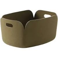 Muuto Restore Panier Brown Green | 48 x 35 CM | 19 x 13.8"