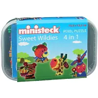 Ministeck 32575 Sweet Wildies 4 En 1 510 Pi Ces De Jeu