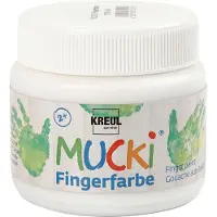 Kreul Peinture Gouache aux Doigts - - Mucki - Blanc - 150 ml - À base d'eau