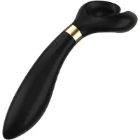 Huismerk Endless Fun - vibromasseur pour couple rechargeable et étanche (noir)