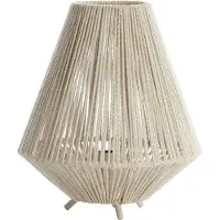 Light & Living Lampe de table japandi Felida Ø 28cm crème