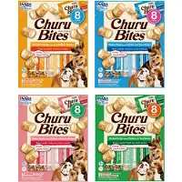 Inaba Churu Bites, poulet au fromage, friandises pour chiens sans céréales, 12g x 8