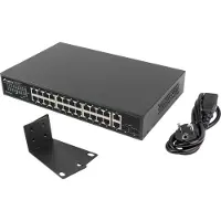 Lanberg RSGE-24P-2GE-2S-360 Switch 24X 1GB DSP+/2X GB 2X SFP Rack 19" Gigabit Et