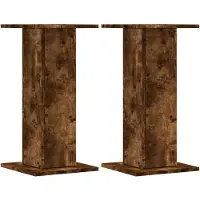 vidaXL Support pour plantes 2 pcs. Chêne fumé 30x30x60 cm Bois composite