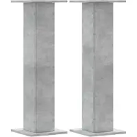 vidaXL Supports pour plantes 2 pcs gris béton bois d'ingénierie