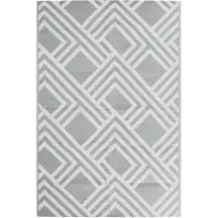 vidaXL Tapis d'extérieur ARAKIL Gris 120x180 cm PP