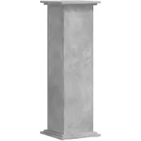 vidaXL Support pour plantes gris béton 33x33x100 cm bois d'ingénierie