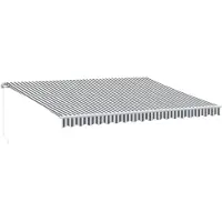 vidaXL Store manuel anthracite & blanc 450x300 cm