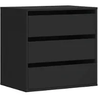 vidaXL Commode noire 60x41x58 cm Bois composite