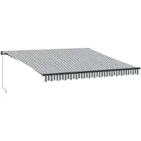 vidaXL Store manuel anthracite & blanc 400x350 cm