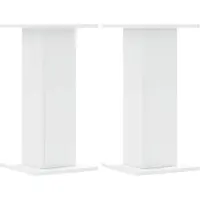 vidaXL Supports pour plantes 2 pcs blanc 30x30x60 cm bois d'ingénierie