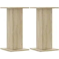 vidaXL Supports pour plantes 2 pcs chêne sonoma bois d'ingénierie