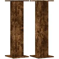 vidaXL Support pour plantes 2 pcs. Chêne fumé 30x30x95 cm Bois composite
