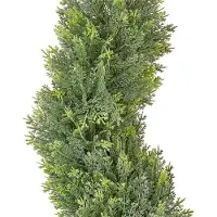 Beliani Plante artificielle CYPRESS SPIRAL TREE Vert