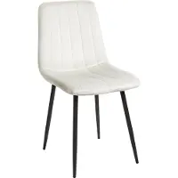 Beliani Ensemble de 4 chaises de salle à manger Kalispell Velour Broken White Lumarko !