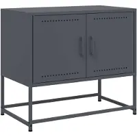 vidaXL Armoire TV anthracite 68,5x39x60,5 cm Acier