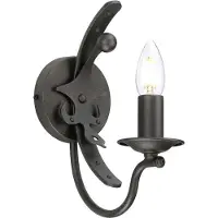 Elstead Lighting Applique murale Elstead Windsor E14 graphite, fabriquée au Royaume-Uni
