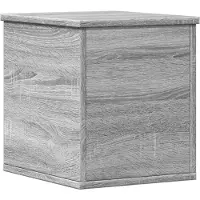 vidaXL Coffre Gris Sonoma 30x35x35 cm Bois composite