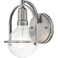 HINKLEY Somerset Applique E27 claire nickel brossé (E27)